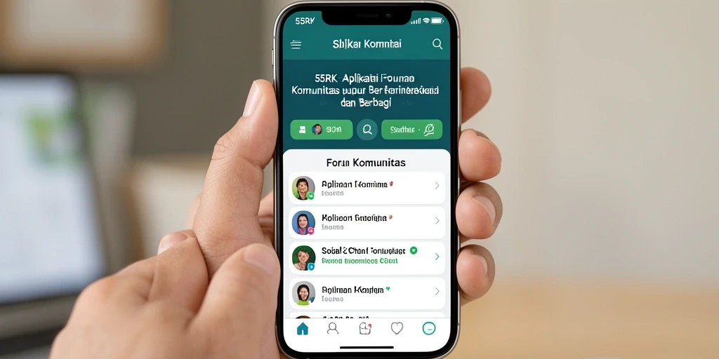 Antarmuka pengguna 55RK yang intuitif dan menarik.