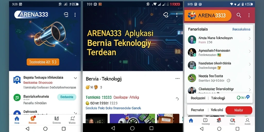 Tampilan antarmuka ARENA333 yang menarik dan fungsional.