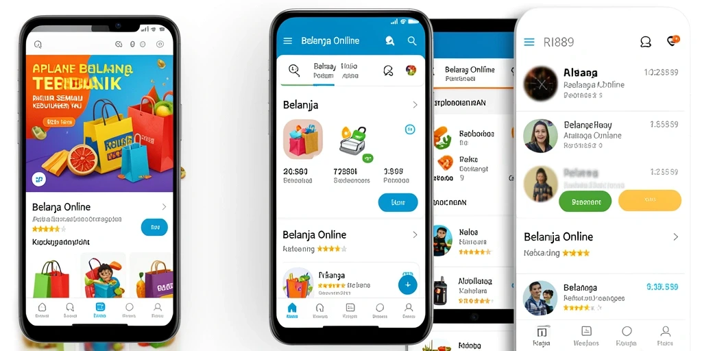 Tampilan antarmuka aplikasi RI889 yang modern dan mudah digunakan.