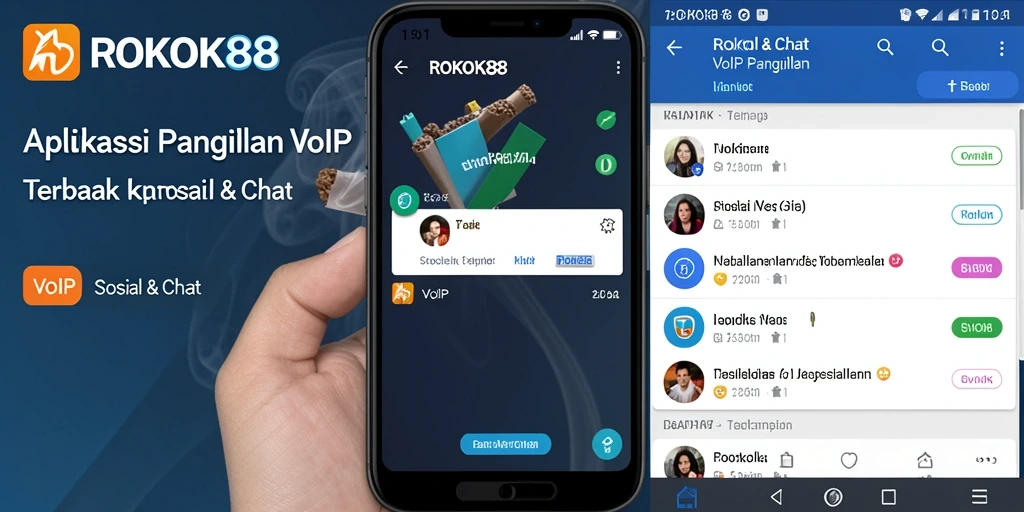Screenshot ROKOK88 menunjukkan antarmuka panggilan VoIP yang sederhana dan intuitif.
