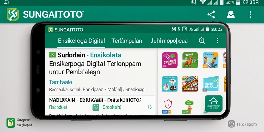 Antarmuka SUNGAITOTO yang informatif dan menarik